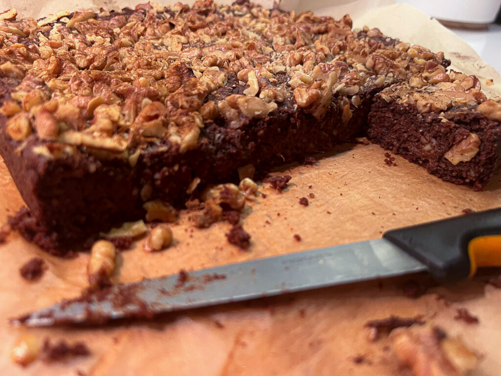 Gluteenivaba bataadi brownie retsept, piimavaba ja vegan magustoit.